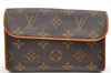 Auth Louis Vuitton Monogram Pochette Florentine Pouch Waist Bag M51855 LV 7999D