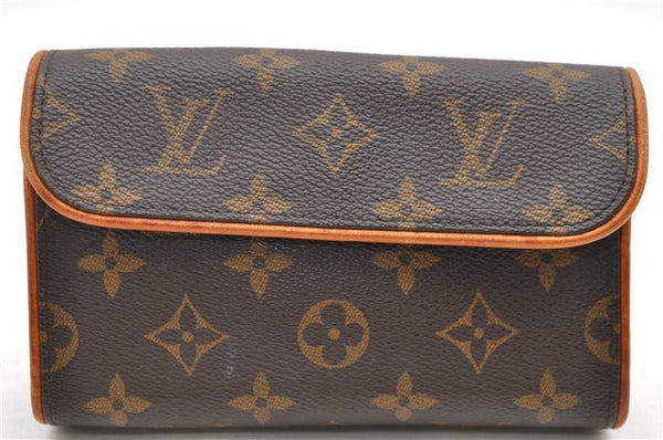 Auth Louis Vuitton Monogram Pochette Florentine Pouch Waist Bag M51855 LV 7999D