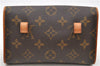 Auth Louis Vuitton Monogram Pochette Florentine Pouch Waist Bag M51855 LV 7999D