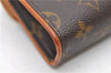 Auth Louis Vuitton Monogram Pochette Florentine Pouch Waist Bag M51855 LV 7999D