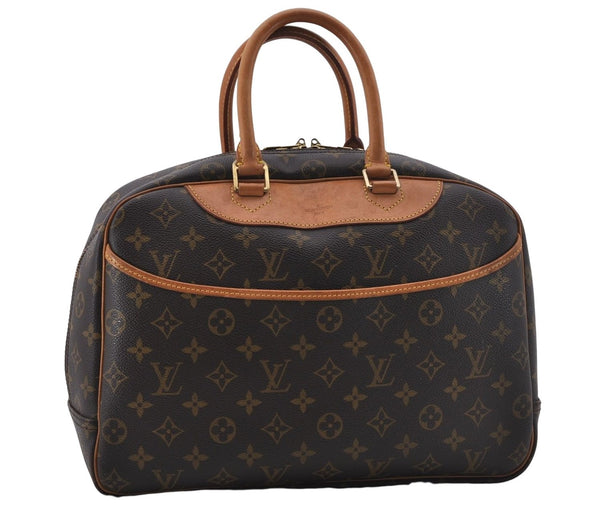 Authentic Louis Vuitton Monogram Deauville Hand Bag Purse M47270 LV 8001D