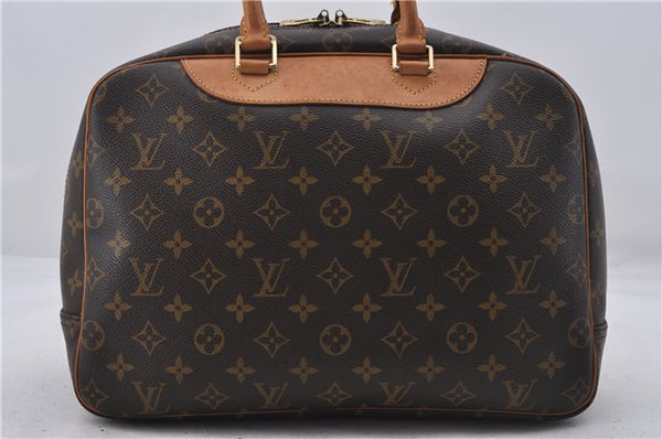 Authentic Louis Vuitton Monogram Deauville Hand Bag Purse M47270 LV 8001D