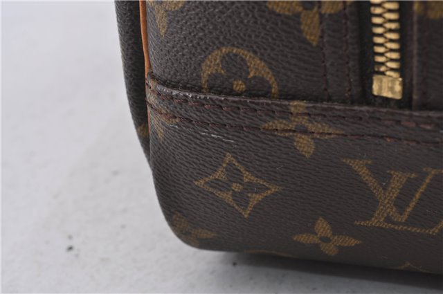 Authentic Louis Vuitton Monogram Deauville Hand Bag Purse M47270 LV 8001D