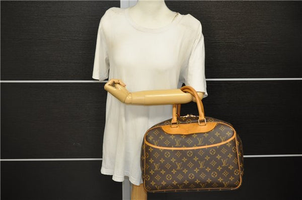 Authentic Louis Vuitton Monogram Deauville Hand Bag Purse M47270 LV 8001D