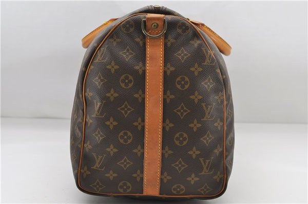 Auth Louis Vuitton Monogram Keepall Bandouliere 50 Boston Bag M41416 LV 8002D