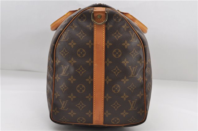 Auth Louis Vuitton Monogram Keepall Bandouliere 50 Boston Bag M41416 LV 8002D