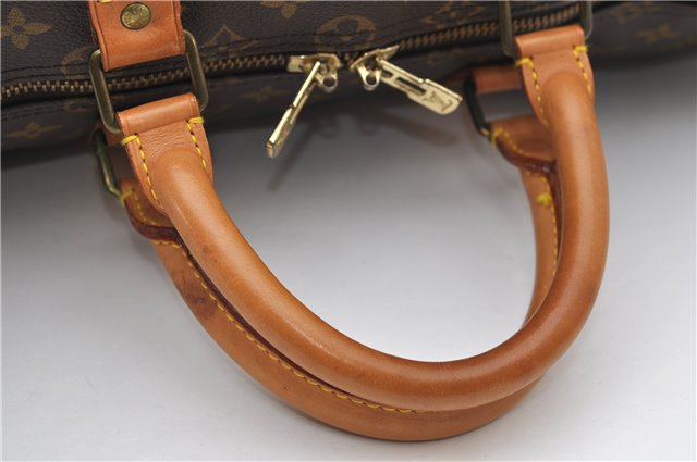 Auth Louis Vuitton Monogram Keepall Bandouliere 50 Boston Bag M41416 LV 8002D