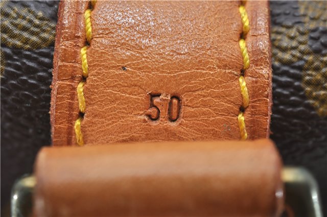 Auth Louis Vuitton Monogram Keepall Bandouliere 50 Boston Bag M41416 LV 8002D