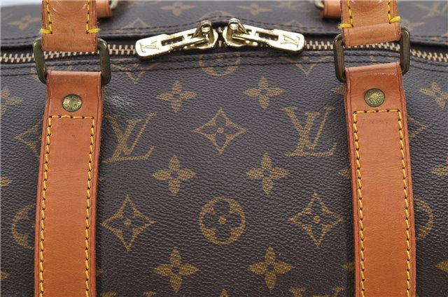 Auth Louis Vuitton Monogram Keepall Bandouliere 50 Boston Bag M41416 LV 8002D