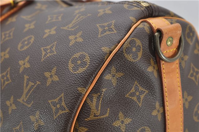 Auth Louis Vuitton Monogram Keepall Bandouliere 50 Boston Bag M41416 LV 8002D