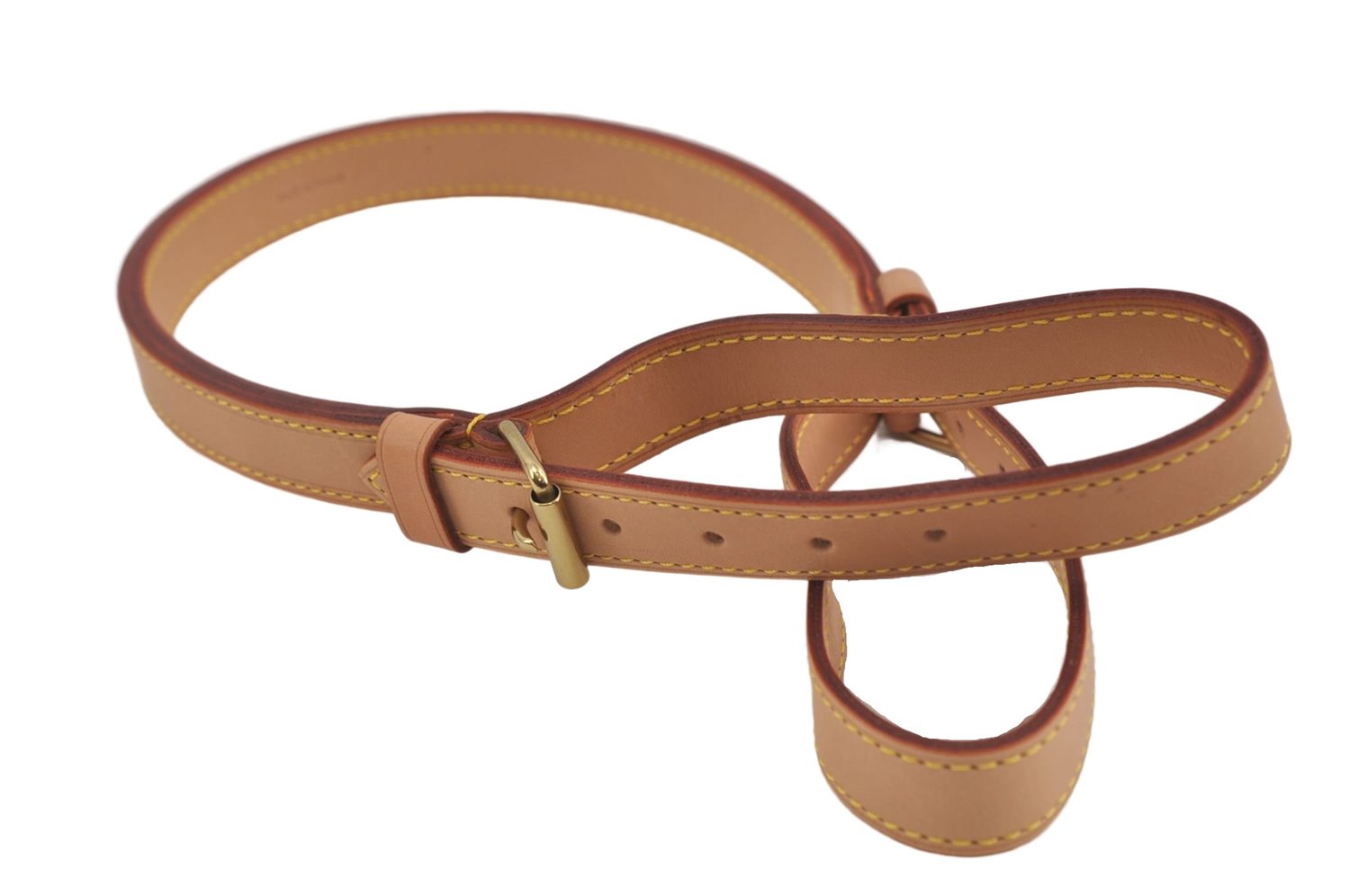 Authentic Louis Vuitton Leather Shoulder Strap For Noe Beige 25.2-28.3