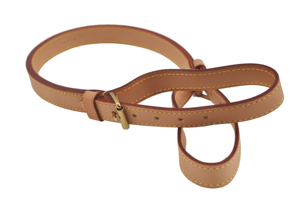 Authentic Louis Vuitton Leather Shoulder Strap For Noe Beige 25.2-28.3" LV 8003D