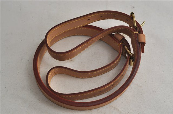 Authentic Louis Vuitton Leather Shoulder Strap For Noe Beige 25.2-28.3" LV 8003D
