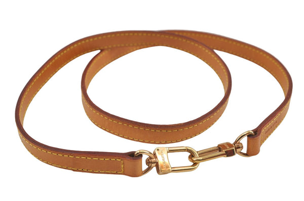 Authentic Louis Vuitton Leather Shoulder Strap Beige 38.2" LV 8005D