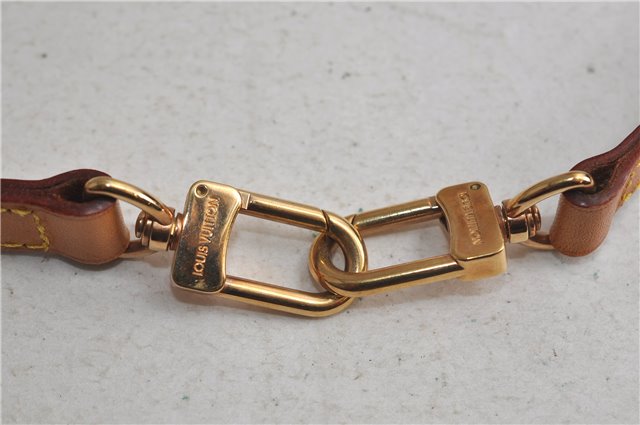 Authentic Louis Vuitton Leather Shoulder Strap Beige 38.2