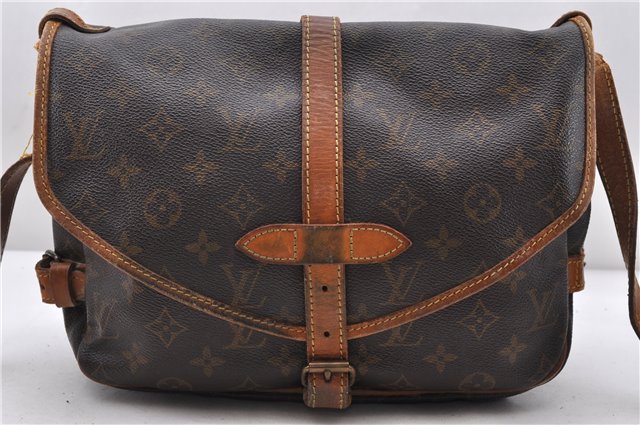 Auth LOUIS VUITTON Monogram Saumur 30 Shoulder Cross Bag M42256 LV Junk 8006C