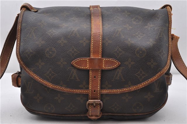 Auth LOUIS VUITTON Monogram Saumur 30 Shoulder Cross Bag M42256 LV Junk 8006C