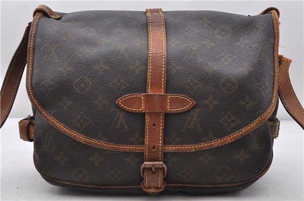 Auth LOUIS VUITTON Monogram Saumur 30 Shoulder Cross Bag M42256 LV Junk 8006C