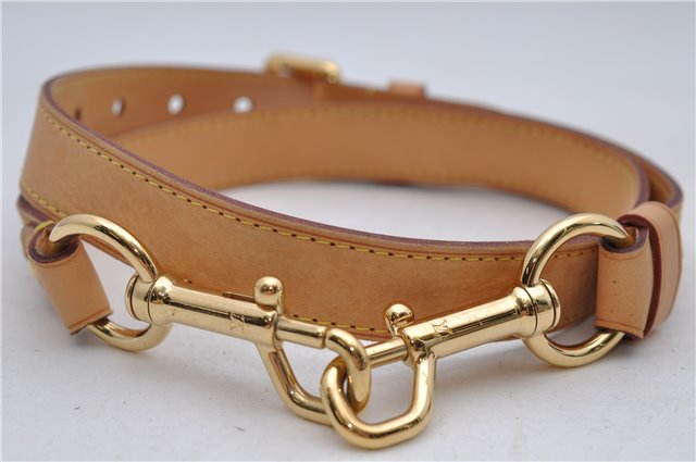 Authentic Louis Vuitton Leather Shoulder Strap Beige 35.0-39.0
