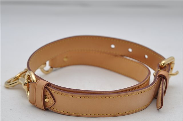 Authentic Louis Vuitton Leather Shoulder Strap Beige 35.0-39.0