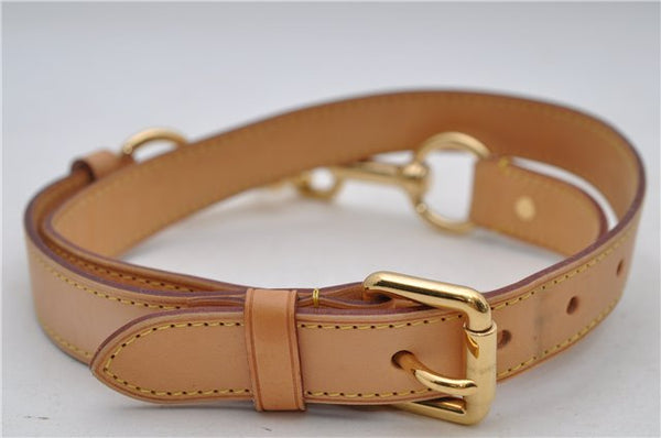 Authentic Louis Vuitton Leather Shoulder Strap Beige 35.0-39.0" LV Box 8006D