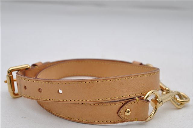 Authentic Louis Vuitton Leather Shoulder Strap Beige 35.0-39.0