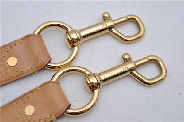 Authentic Louis Vuitton Leather Shoulder Strap Beige 35.0-39.0" LV Box 8006D