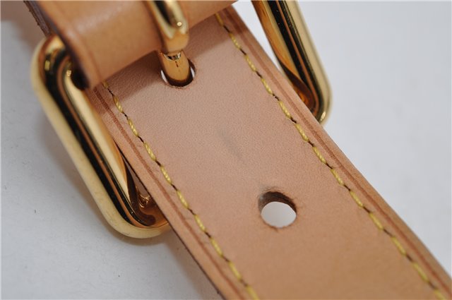 Authentic Louis Vuitton Leather Shoulder Strap Beige 35.0-39.0