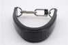 Authentic Louis Vuitton Leather Handle Strap Black 13.0" LV 8007D