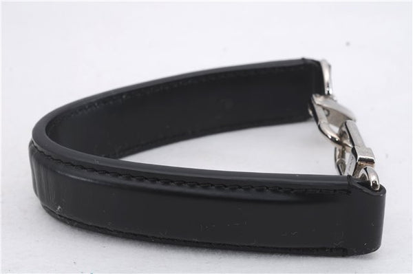 Authentic Louis Vuitton Leather Handle Strap Black 13.0" LV 8007D