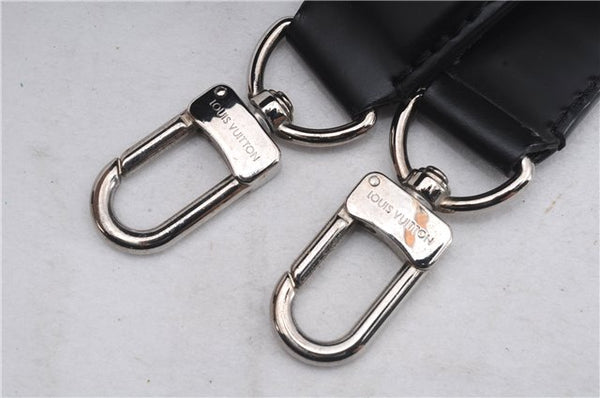 Authentic Louis Vuitton Leather Handle Strap Black 13.0" LV 8007D