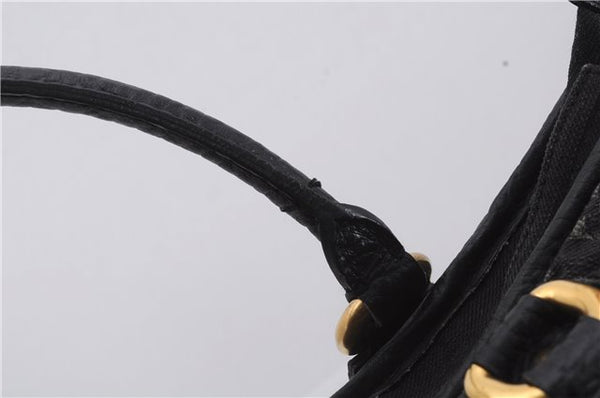 Auth Louis Vuitton Monogram Denim Neo Cabby Shoulder Hand Bag M95352 Black 8008D