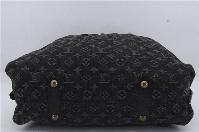 Auth Louis Vuitton Monogram Denim Neo Cabby Shoulder Hand Bag M95352 Black 8008D