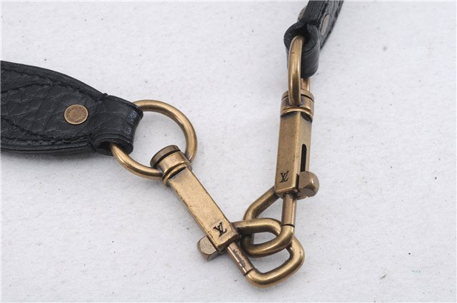 Auth Louis Vuitton Monogram Denim Neo Cabby Shoulder Hand Bag M95352 Black 8008D