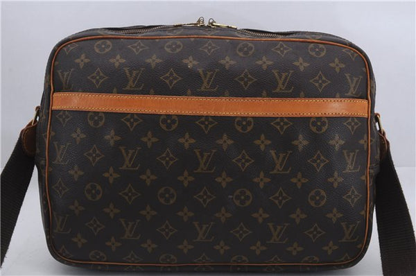 Auth Louis Vuitton Monogram Reporter GM Shoulder Cross Body Bag M45252 LV 8009D