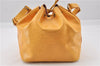 Authentic Louis Vuitton Epi Petit Noe Drawstring Bag Yellow M44109 LV 8009F