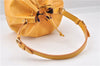 Authentic Louis Vuitton Epi Petit Noe Drawstring Bag Yellow M44109 LV 8009F