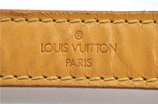 Authentic Louis Vuitton Epi Petit Noe Drawstring Bag Yellow M44109 LV 8009F