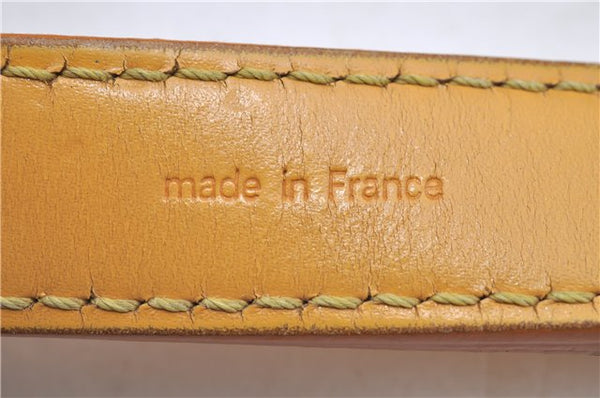 Authentic Louis Vuitton Epi Petit Noe Drawstring Bag Yellow M44109 LV 8009F