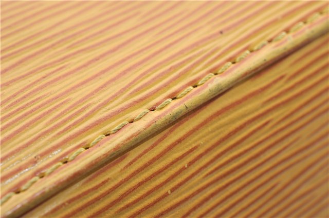 Authentic Louis Vuitton Epi Petit Noe Drawstring Bag Yellow M44109 LV 8009F