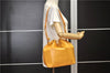 Authentic Louis Vuitton Epi Petit Noe Drawstring Bag Yellow M44109 LV 8009F
