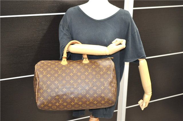 Authentic LOUIS VUITTON Monogram Speedy 40 Hand Bag M41522 LV 8011C