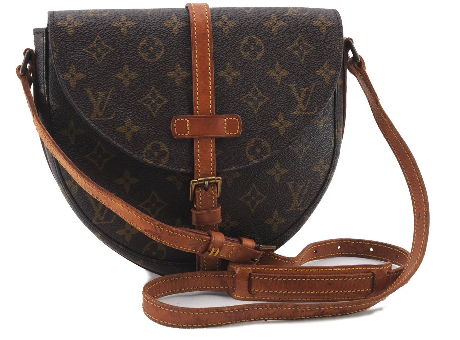 Auth LOUIS VUITTON Monogram Chantilly MM Shoulder Cross Body Bag M51233 LV 8013C