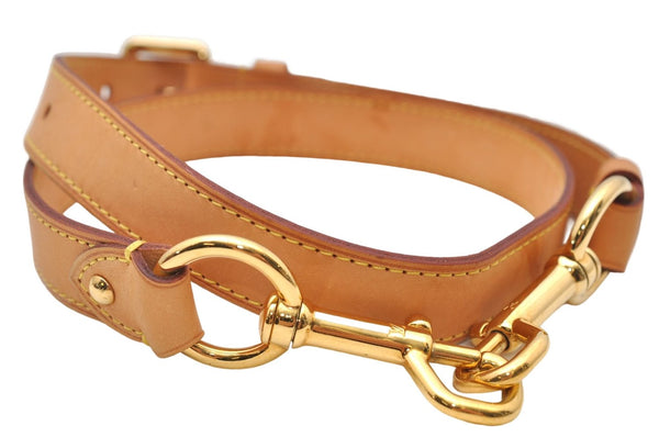 Authentic Louis Vuitton Leather Shoulder Strap Beige 35.0-39.0" LV 8013D