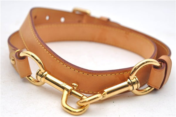 Authentic Louis Vuitton Leather Shoulder Strap Beige 35.0-39.0" LV 8013D