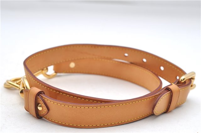 Authentic Louis Vuitton Leather Shoulder Strap Beige 35.0-39.0
