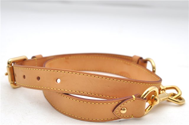Authentic Louis Vuitton Leather Shoulder Strap Beige 35.0-39.0