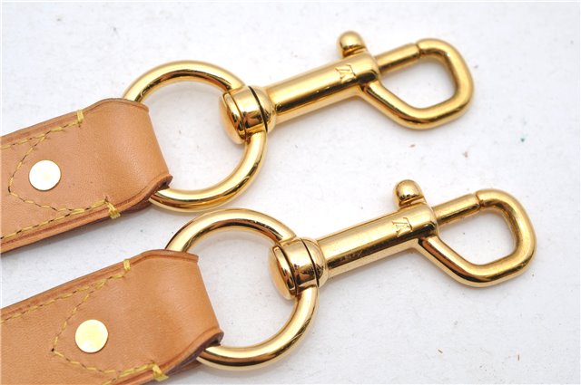 Authentic Louis Vuitton Leather Shoulder Strap Beige 35.0-39.0