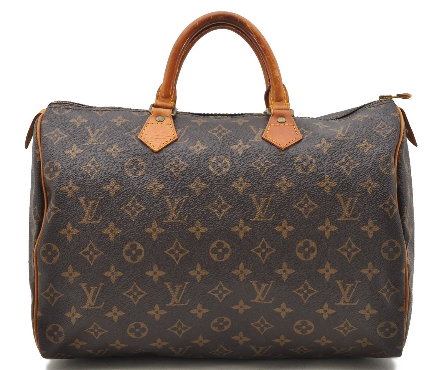 Authentic LOUIS VUITTON Monogram Speedy 35 Hand Bag M41524 LV 8014C