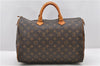 Authentic LOUIS VUITTON Monogram Speedy 35 Hand Bag M41524 LV 8014C